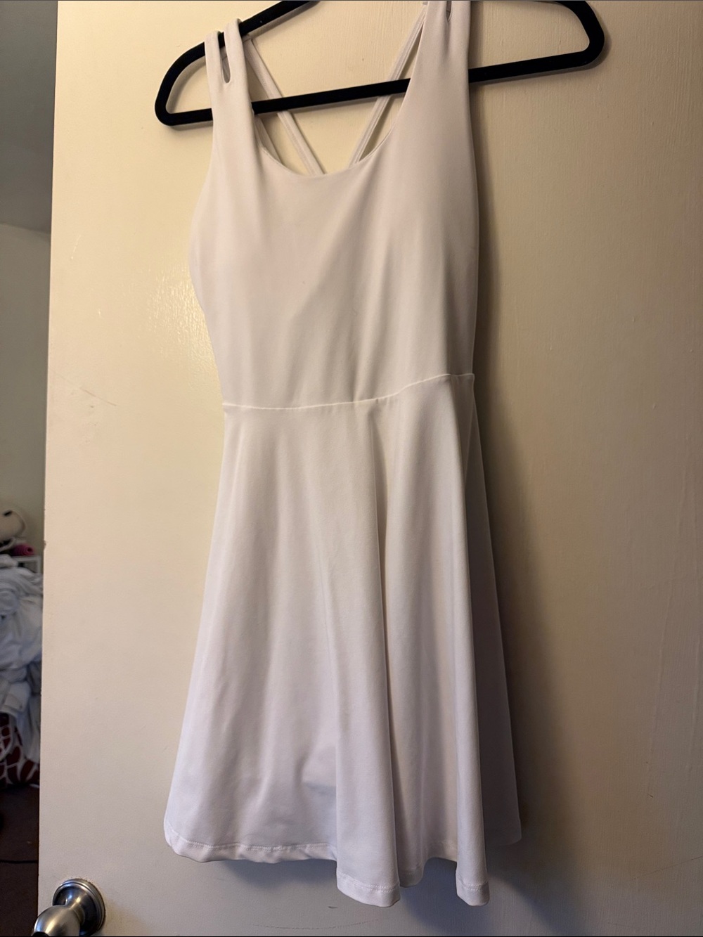 White Sleeveless Skater Dress - Classic Women's Dress